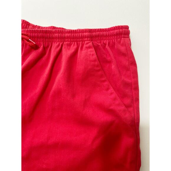 Paradise Bay Plus, Size 1X, Red Elastic Shorts - Picture 5 of 6